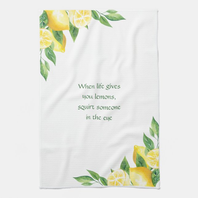 When Life Gives You Lemons Kitchen Towel (Vertical)