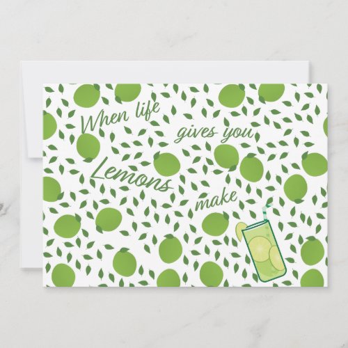 When Life Gives You Lemons Make Lemonade Holiday Card