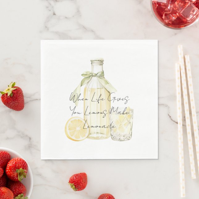 When Life Gives You Lemons Make Lemonade Napkins (Insitu)