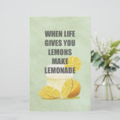 When life gives you lemons, make lemonade quotes (Standing Front)