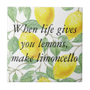 When life gives you lemons, make limoncello ceramic tile