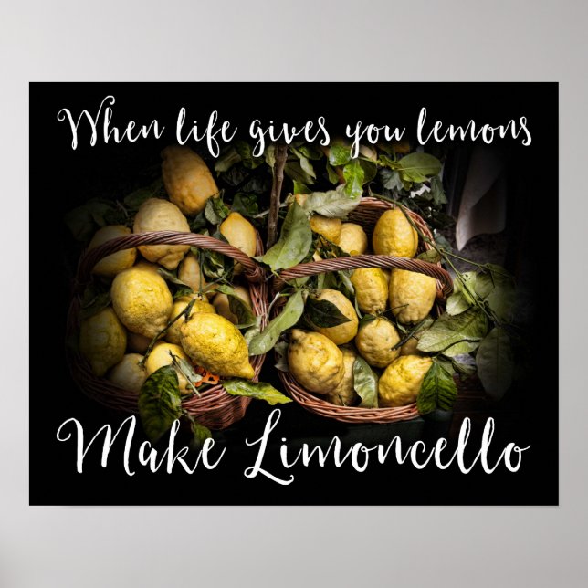 When Life Gives You Lemons Make Limoncello Poster (Front)