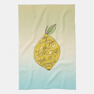 When Life Gives you Lemons Ombre Kitchen Towel