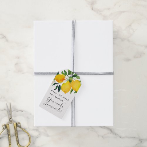 When Life Gives You LemonsPersonalized Hanging Gift Tags
