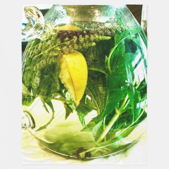 When life gives you lemons socks fleece blanket (Front)