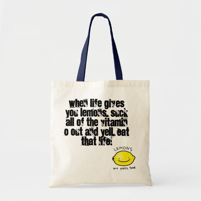 When life gives you lemons... tote bag (Front)
