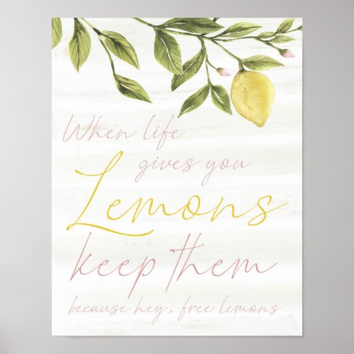 When Life Gives You Lemons Wall Art