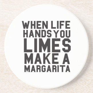 When Life gives you Limes Make a Margarita Drink Coaster