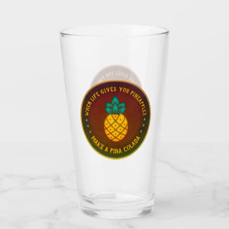 When Life gives you Pineapples, make a Piña Colada Glass