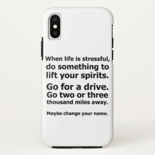 When Life is Stressful iPhone X Case