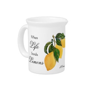 When Life Sends Lemons...God Makes Lemonade Beverage Pitcher