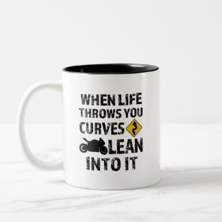 When life throws you curves motorcycle mens mug
