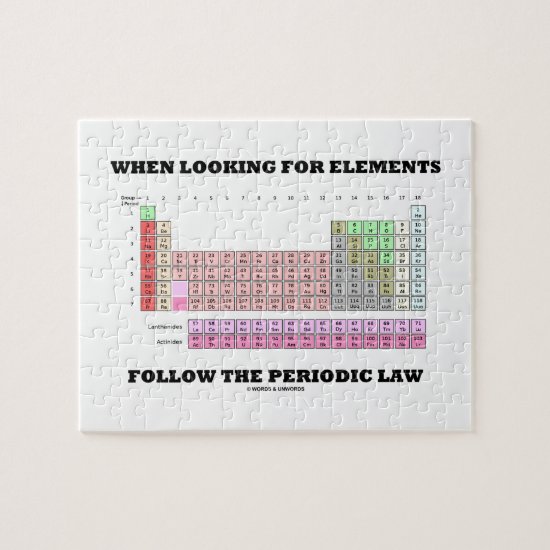When Looking For Elements Follow The Periodic Law Jigsaw Puzzle