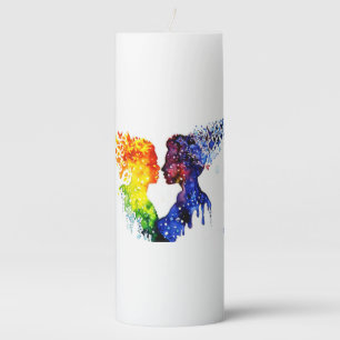 when love gives you butterflies pillar candle