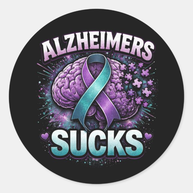 When Memories Fade Classic Round Sticker (Front)