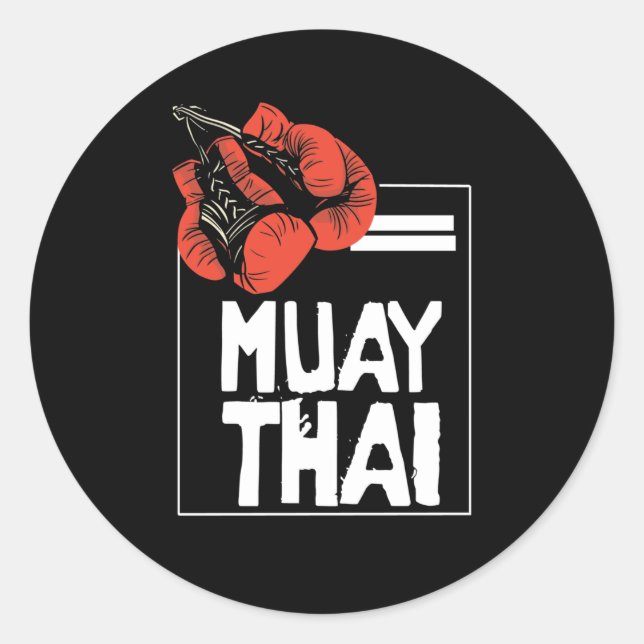 When Muay Thai Is Your Life Classic Round Sticker (Front)