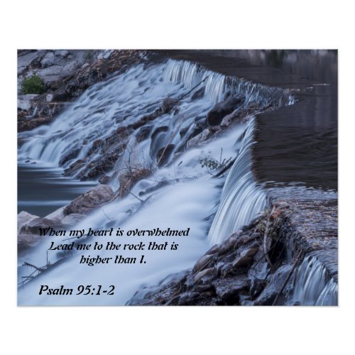 When my heart is overwhelmed Poster Psalm 951_2 Poster