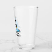 When On Thin Ice Penguins Glass (Left)