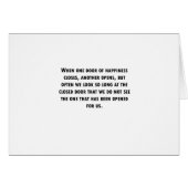 When One Door Closes (Front Horizontal)