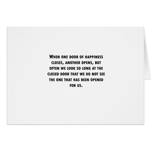 When One Door Closes Cards (Front Horizontal)