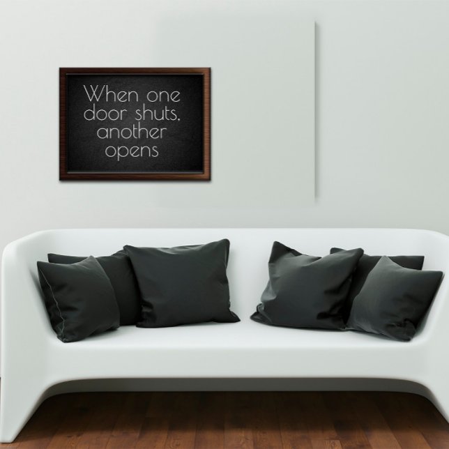 When one door inspirational  poster  (Creator Uploaded)