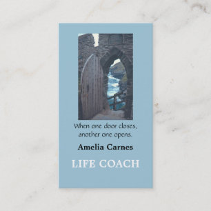 "WHEN ONE DOOR OPENS. . . . " Business Card
