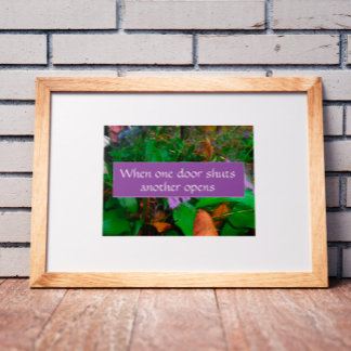 When one door shuts wisdom saying photo poster