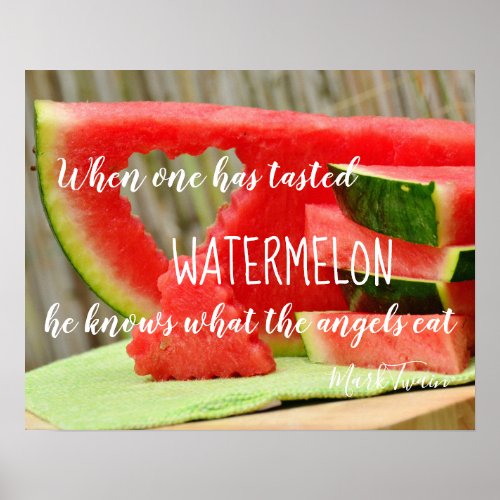 When One Has Tasted Watermelon Poster