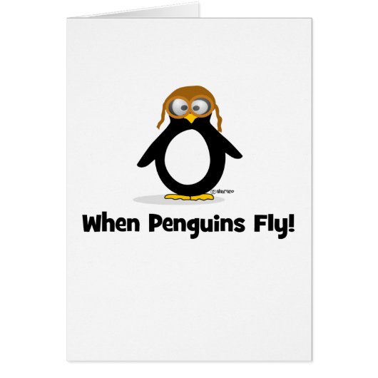 When Penguins Fly Cards (Front)