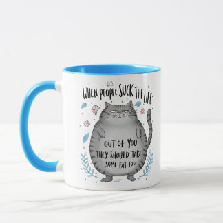 When People Suck Funny Cat Lover Gift Mug