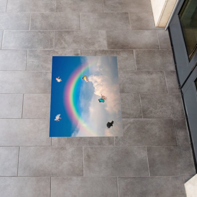 When Pigs Fly 2 Stretched Floor Decal (Restaurant)