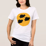 WHEN PIGS FLY ACROSS THE MOON by Sandra Boynton Tri-Blend Shirt<br><div class="desc">Flying pigs take to the skies on a full-moon night—a wondrous sign of hope and good fortune. (You never know where or when Boynton's beloved pigs will show up next.)</div>