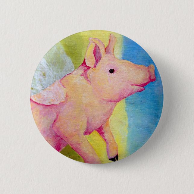 when pigs fly button (Front)