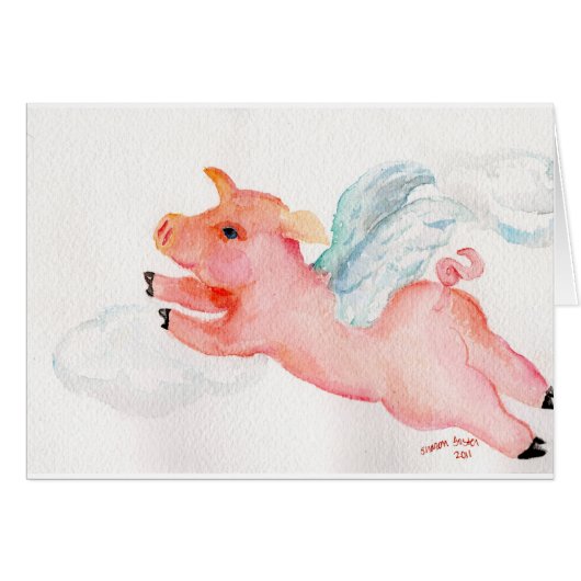 When Pigs Fly Cards (Front Horizontal)