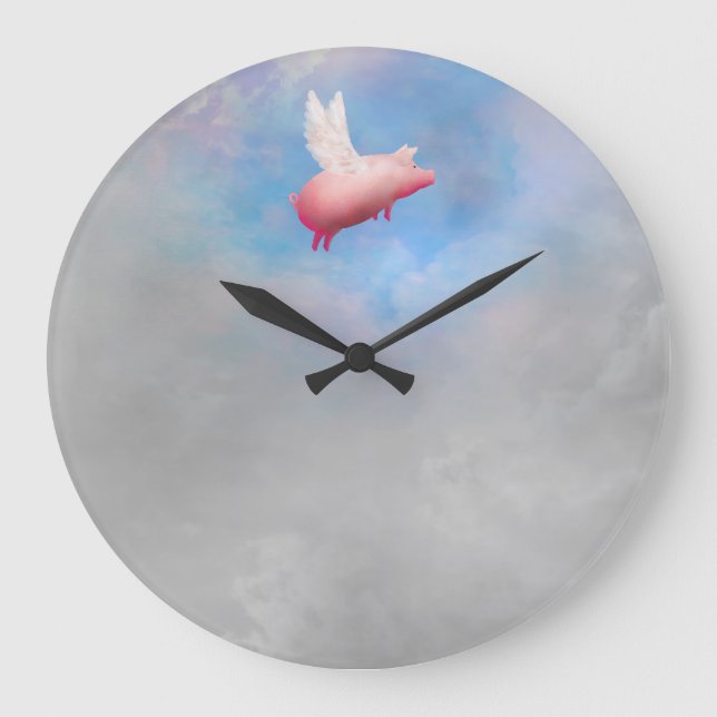 when pigs fly clock (Front)