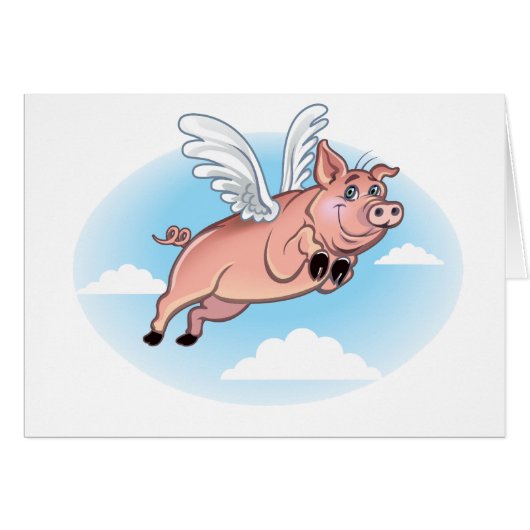 When Pigs Fly, Fun Happens Cards (Front Horizontal)