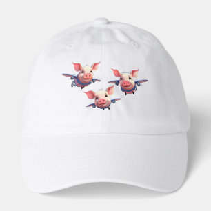 When Pigs Fly Funny Pig Airplanes Hat