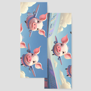 When Pigs Fly Funny Pigs Airport Bookmarks