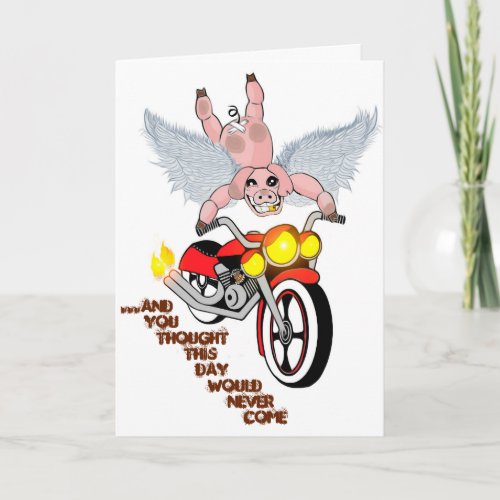 When Pigs Fly Greeting Card