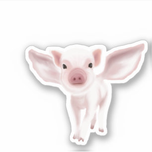 When Pigs Fly - Here Piggy Piggy Sticker