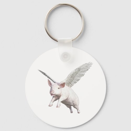 When Pigs Fly Keychain