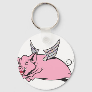 when pigs fly keychain