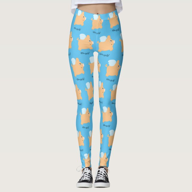 When Pigs Fly Leggings (Front)