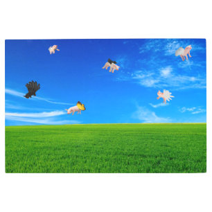 When Pigs Fly Metal Art
