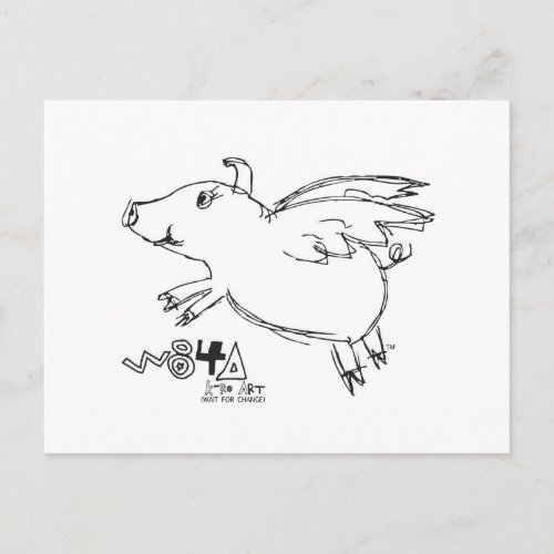 When Pigs Fly Miracles Happen Believe Flying Gifts Postcard