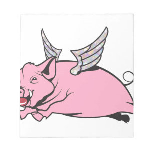 when pigs fly notepad