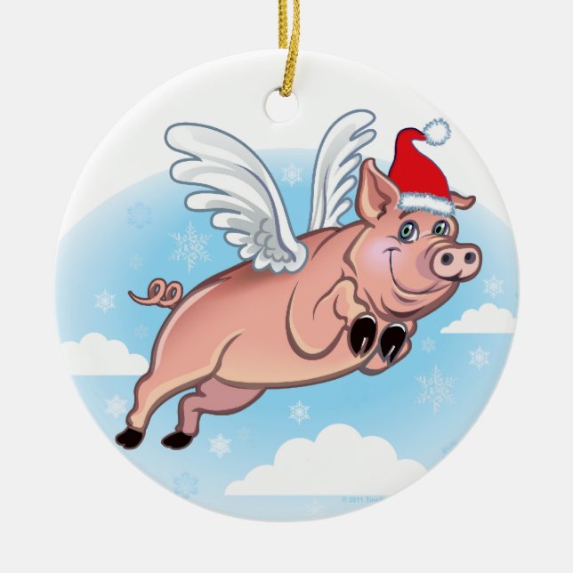 When Pigs Fly Ornament (Front)