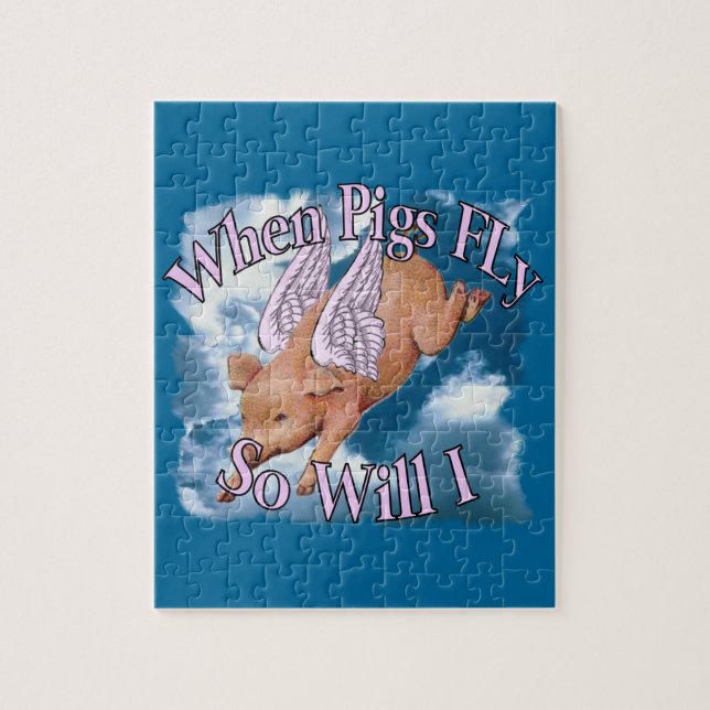 When Pigs Fly Puzzle (2) sizes (Vertical)