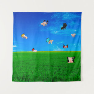 When Pigs Fly Tapestry