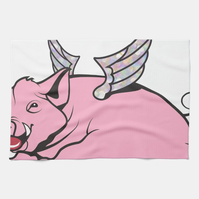 when pigs fly towel (Horizontal)